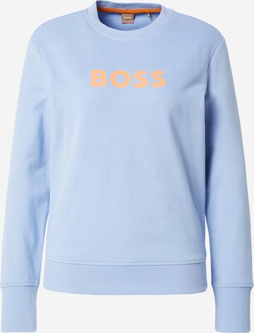 BOSS Sweatshirt 'Ela' in Blauw: voorkant