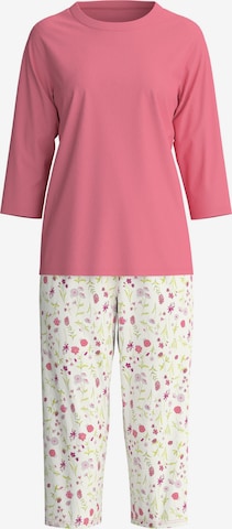 CALIDA Pyjama 'Cotton Special' in Roze: voorkant