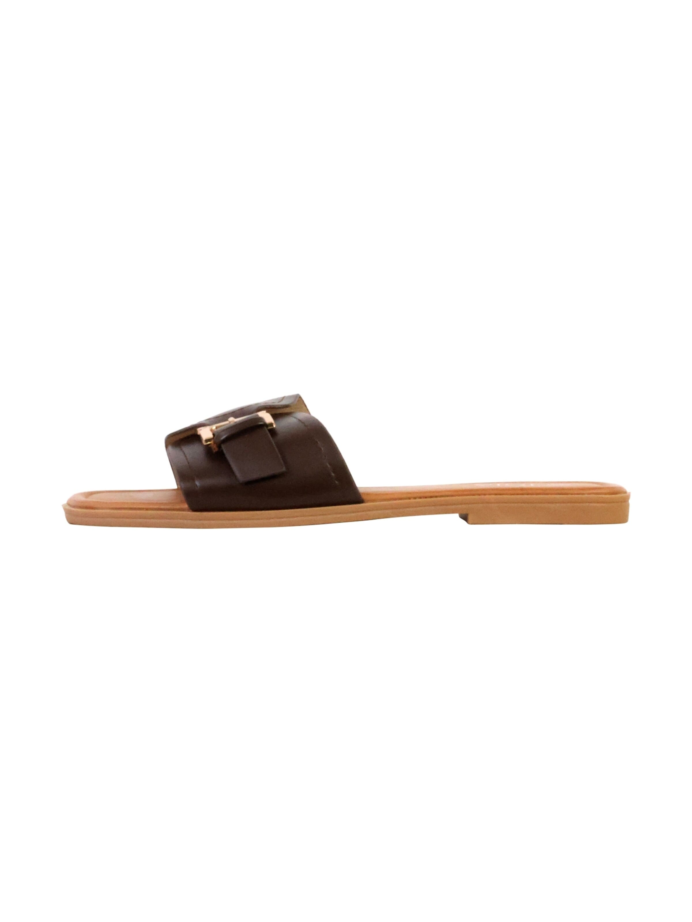 Joia - Sandalias 'Flache Sandalen zum Hineinschlüpfen' en marrón: frente