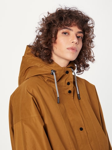 ICHI Between-Seasons Parka in Brown