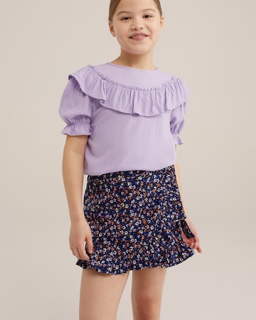 WE Fashion Blouse in Purple: front