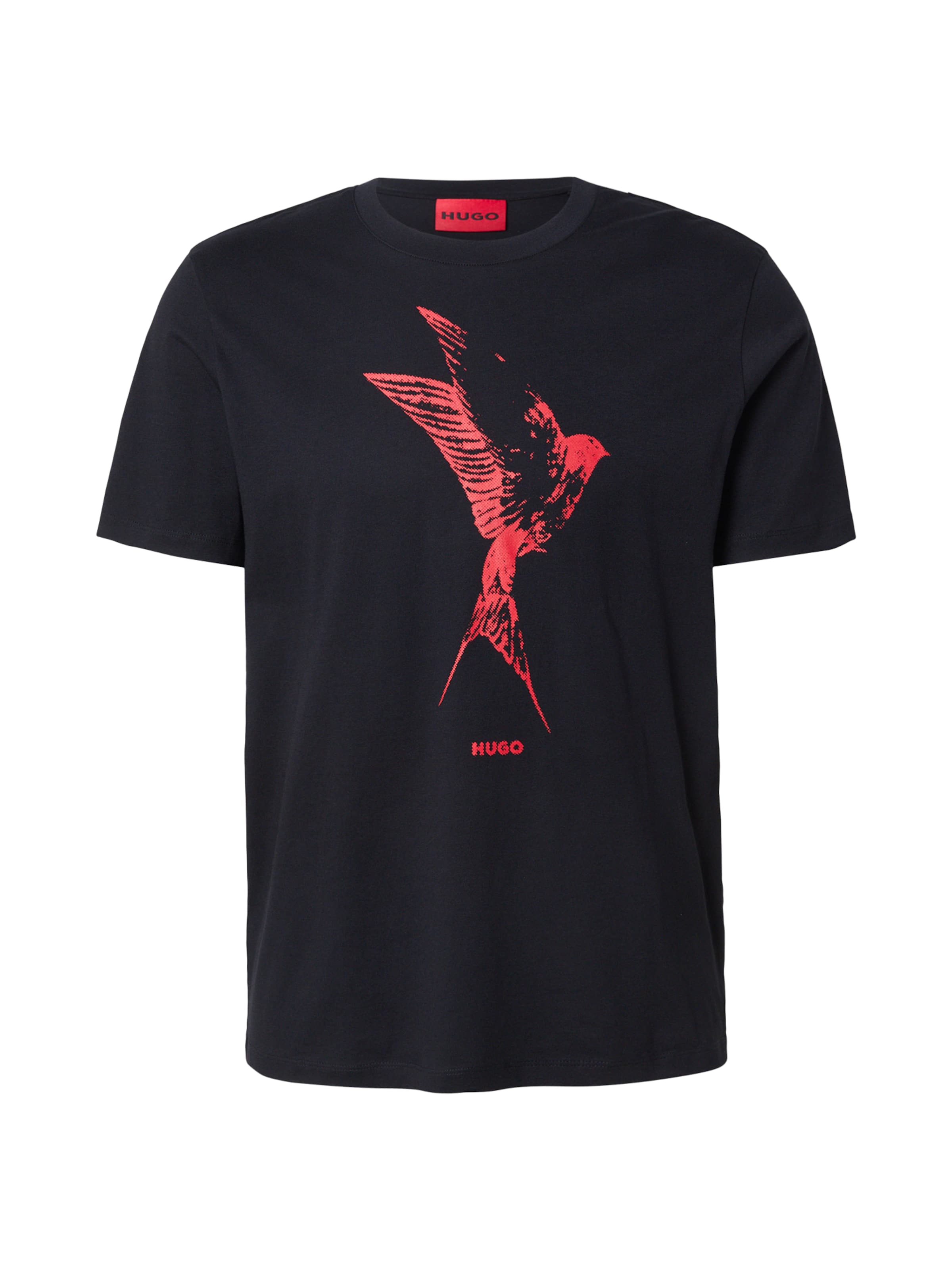 T-Shirt 'Duhorse' HUGO en noir : devant