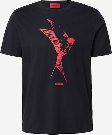 T-Shirt 'Duhorse' HUGO en noir : devant