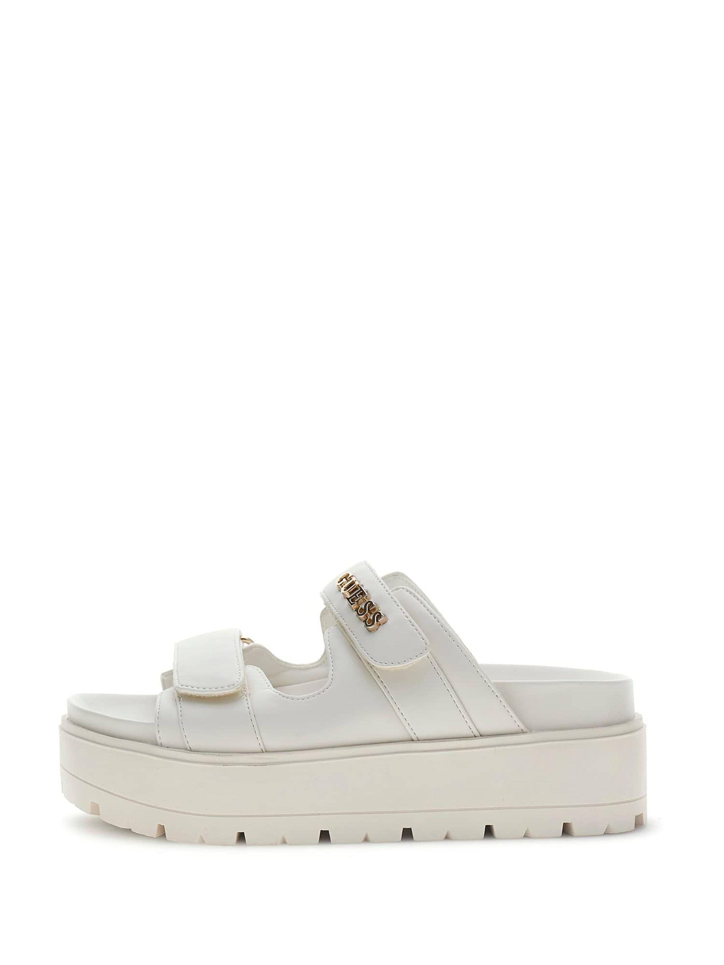 GUESS Sandals 'Faxon' in White: front