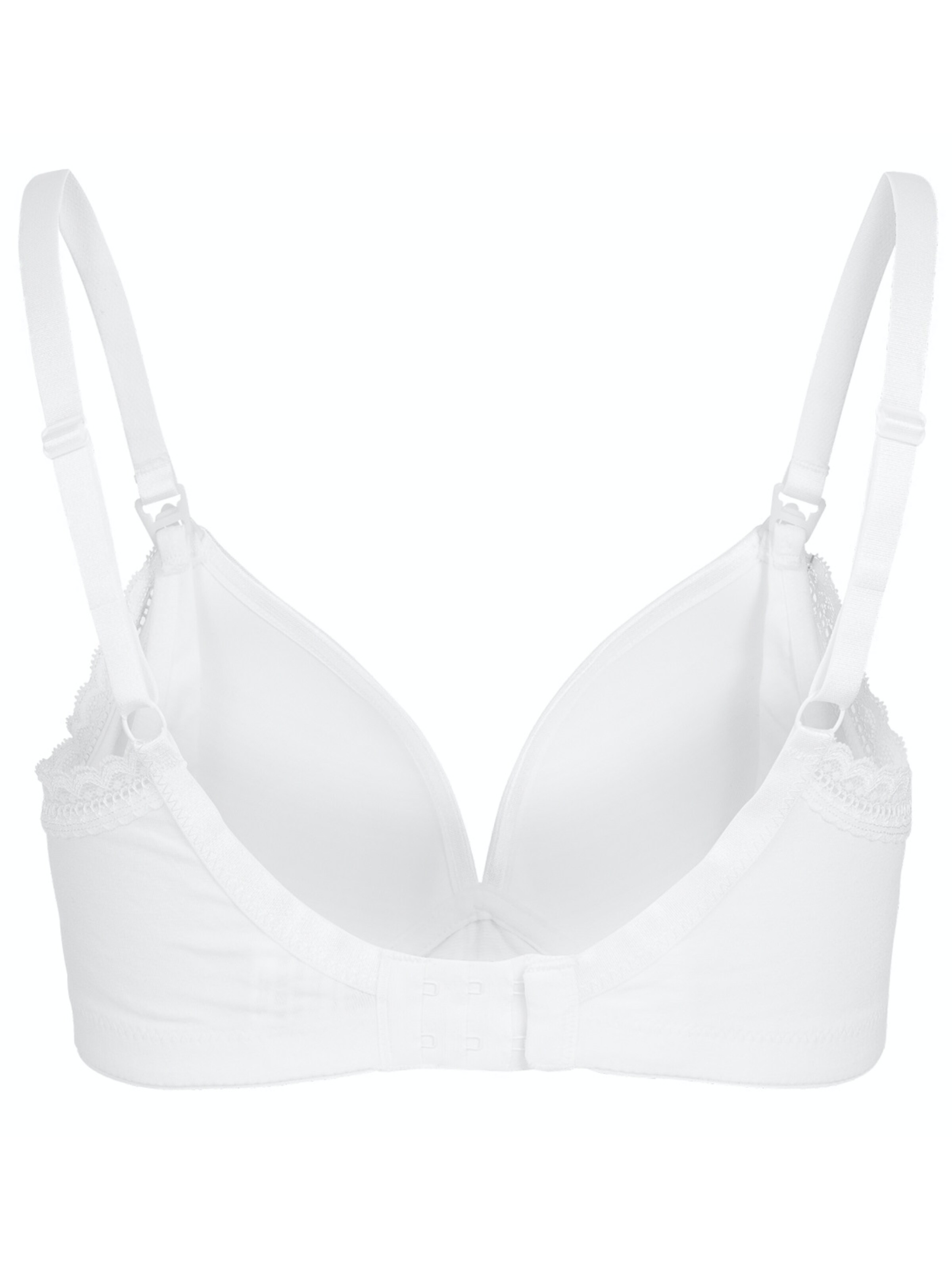petit amour T-shirt Nursing Bra 'GRETA' in White