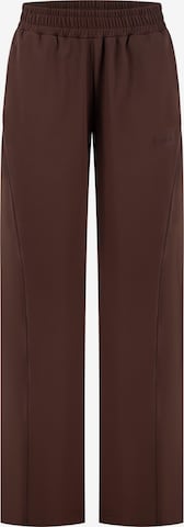 Loosefit Pantalon Smilodox en marron : devant