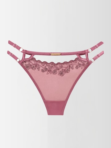 DOUVOS CONTOUR String 'BESTICKTER STRING' in Gold: Vorderseite