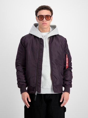 ALPHA INDUSTRIES Prehodna jakna 'MA-1 VF 59' | vijolična barva: sprednja stran