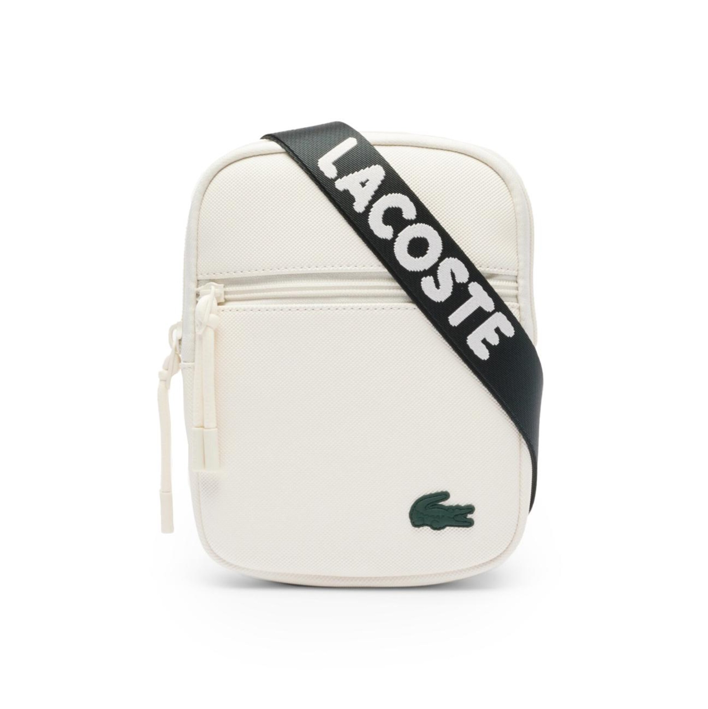 LACOSTE Crossbody Bag in White: front