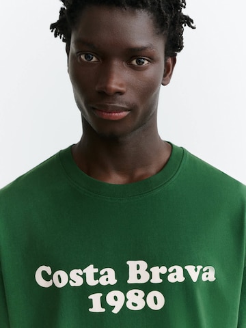 Thinking MU Shirt 'AARON' in Groen: voorkant