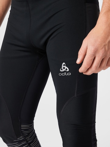 ODLO Skinny Sporthose 'Zeroweight' in Schwarz