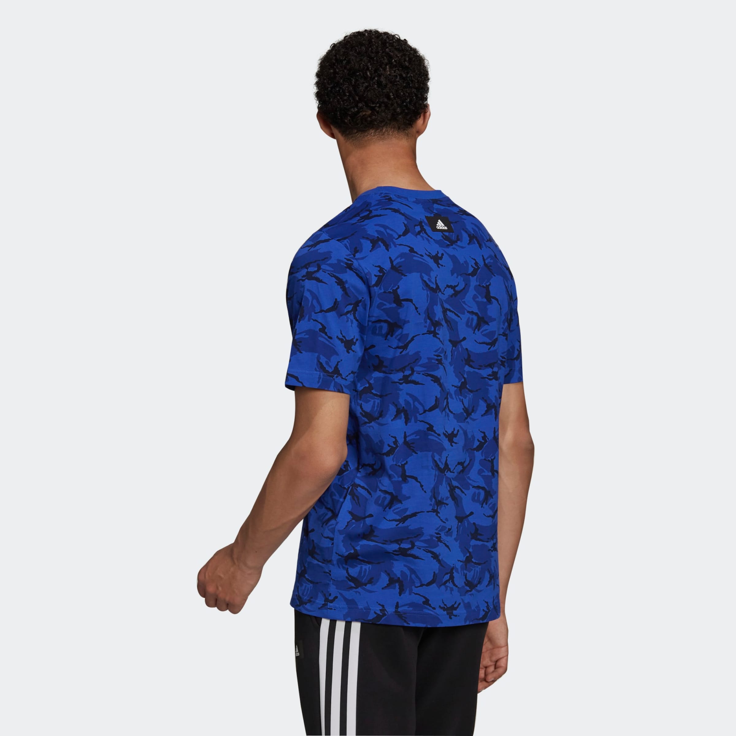 Sport T-Shirt fonctionnel ADIDAS PERFORMANCE en Bleu Foncé 