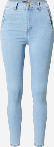 In The Style Skinny Jeans in Blue: front
