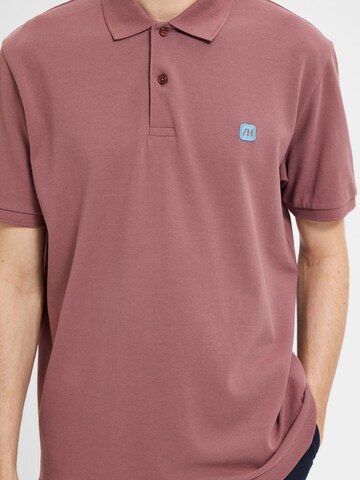 SELECTED HOMME Poloshirt 'Dante' in Pink