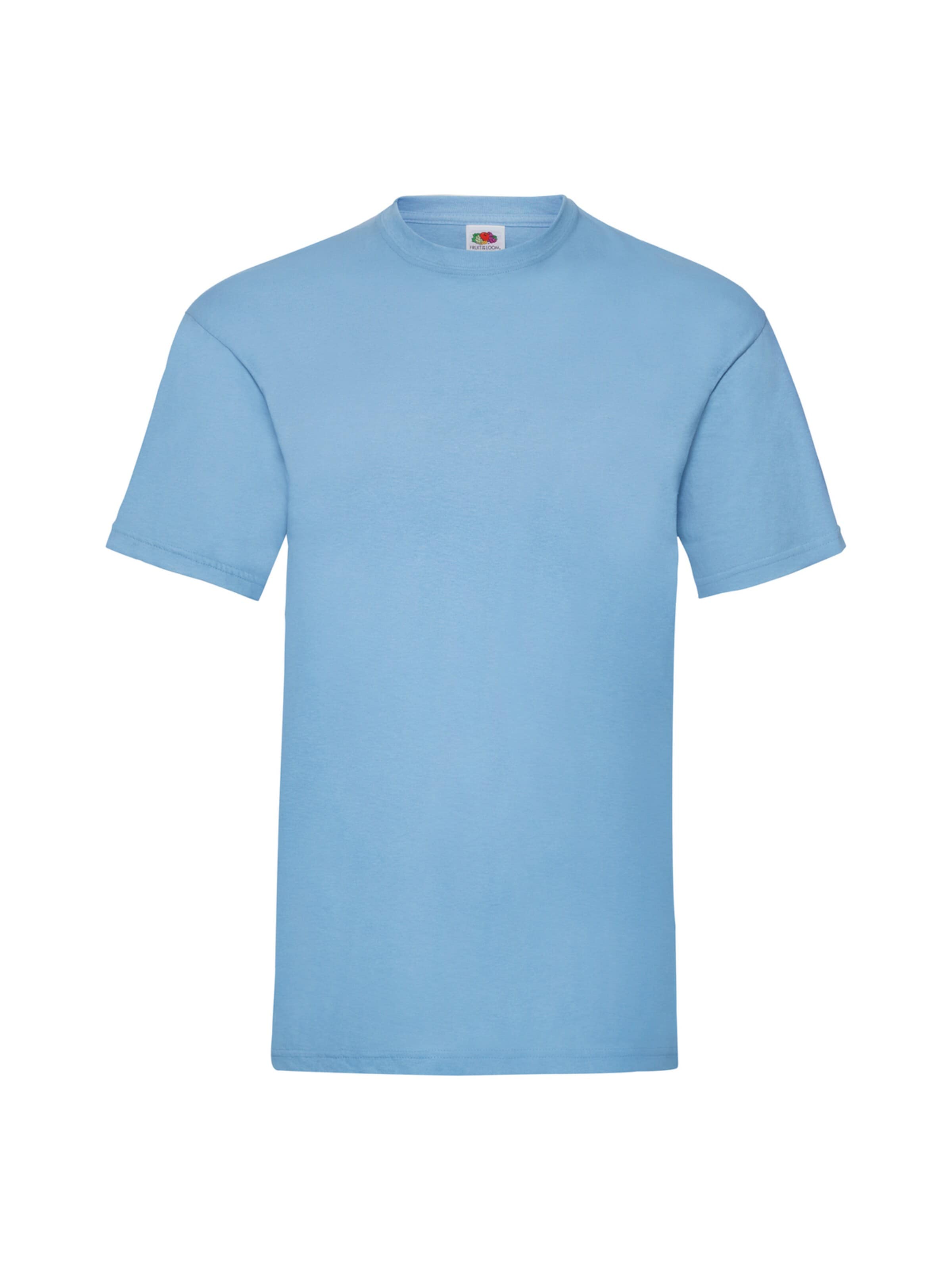 FRUIT OF THE LOOM Shirts 'T-shirt' i blå: forside