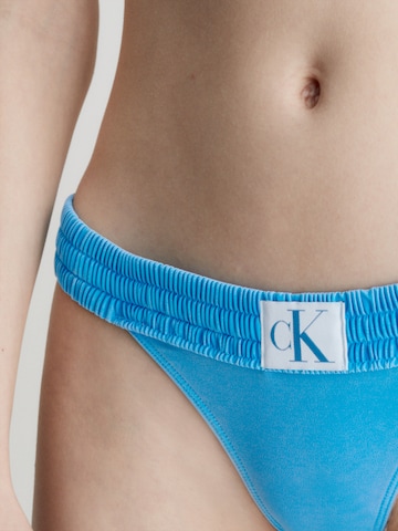 Calvin Klein Swimwear Bikini Bottoms in Blue