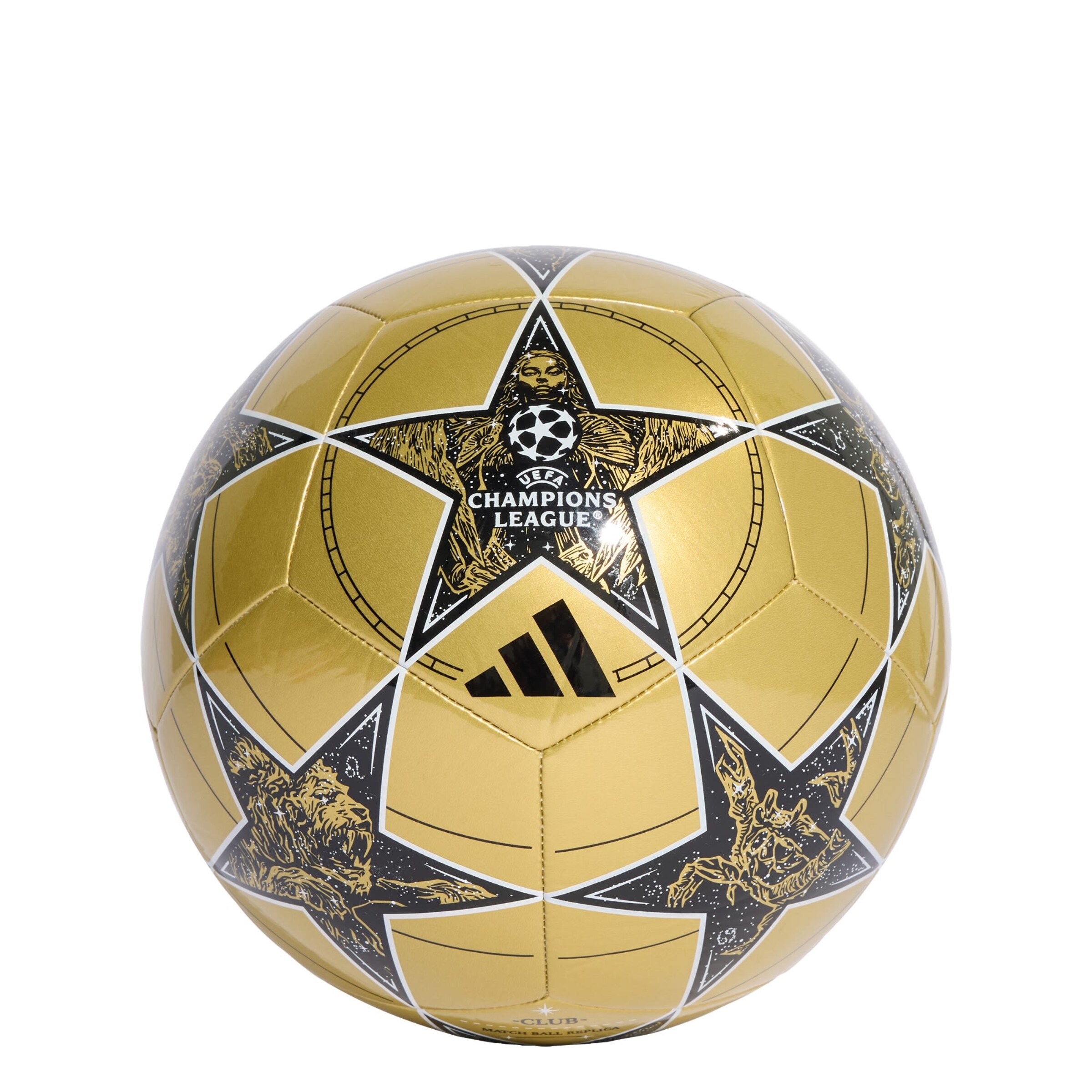 Pallone 'UCL Club 25/26 League Stage' di ADIDAS PERFORMANCE in oro: frontale