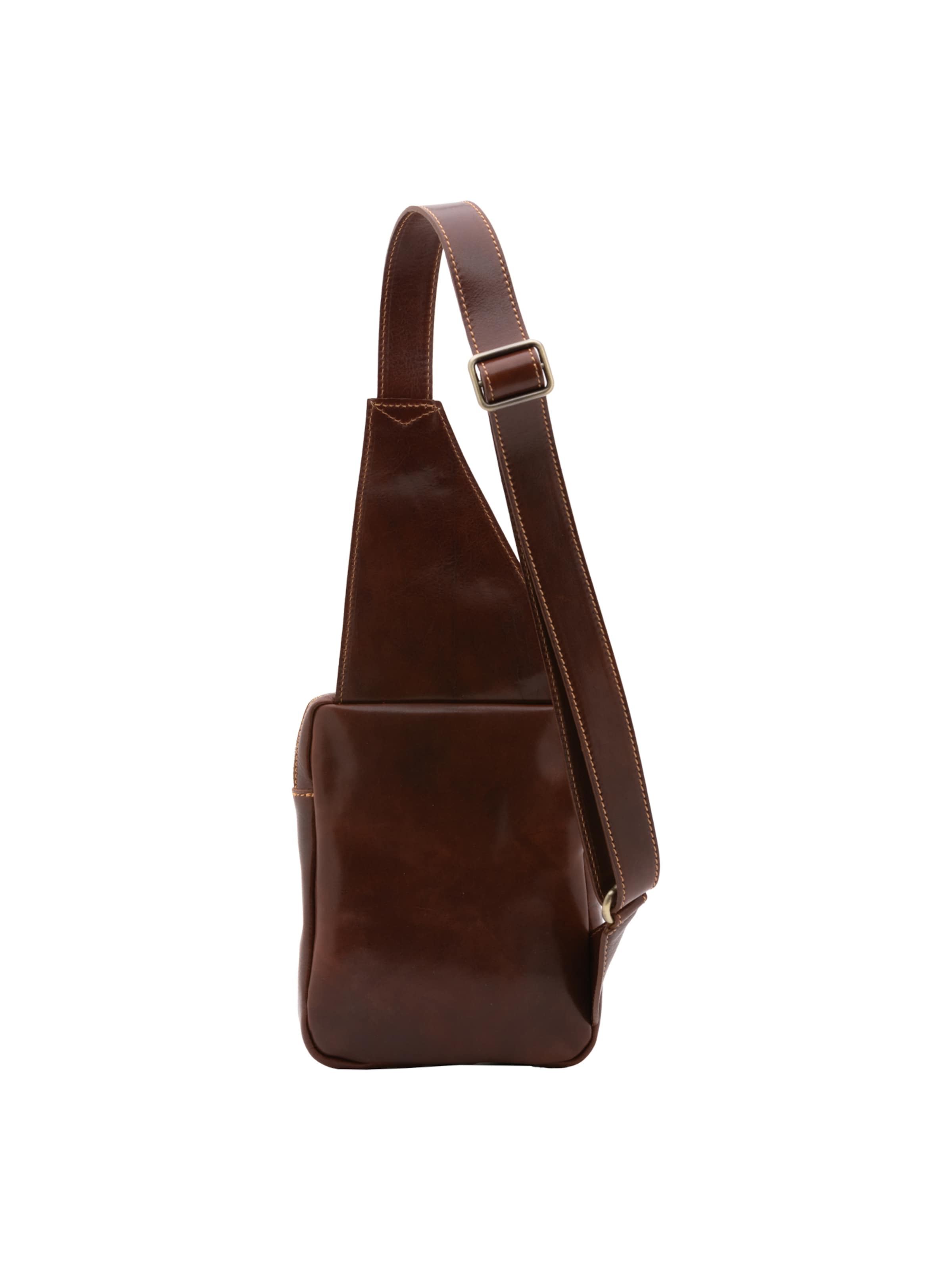 Borsa a tracolla 'Borsa a tracolla uomo in vera pelle - Made in Italy' di I Fratelli in marrone