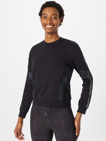 Calvin Klein Sport Sports sweatshirt in Black: front