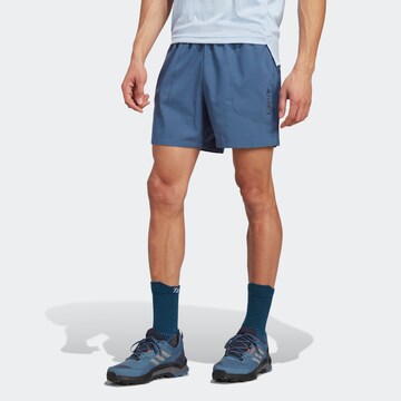 ADIDAS TERREX Regular Outdoorbroek 'Multi' in Blauw: voorkant