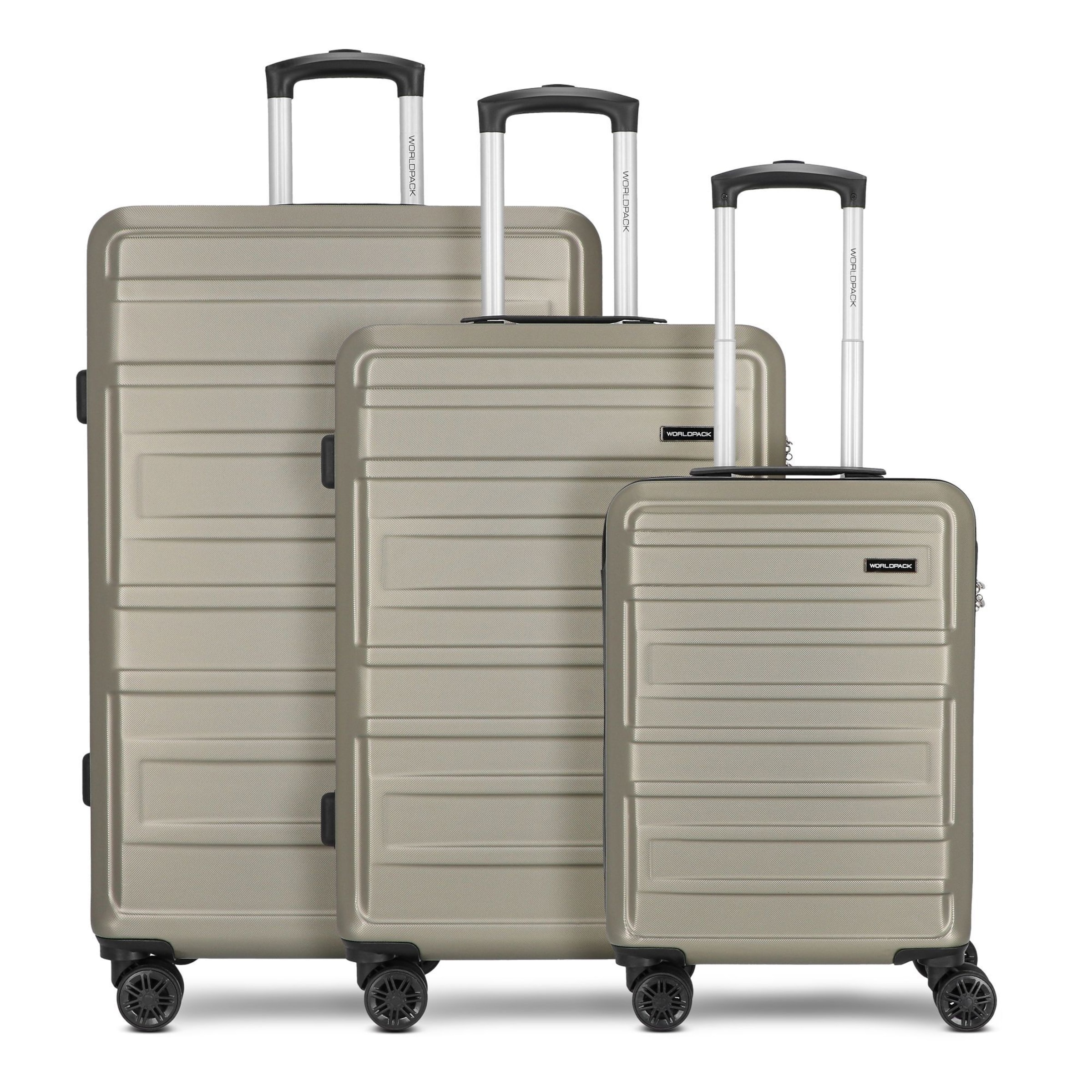 Worldpack Suitcase set in Gold: front