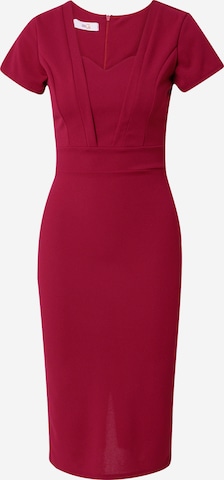 WAL G. Sheath Dress in Red: front