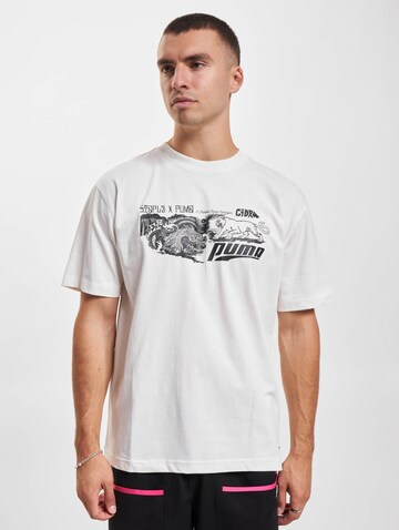 T-Shirt 'Puma x Staple' PUMA en blanc : devant