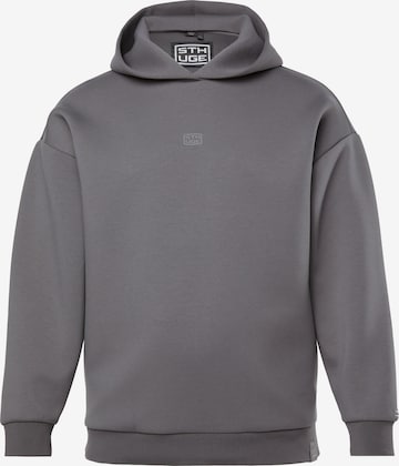 Sweat-shirt STHUGE en gris : devant