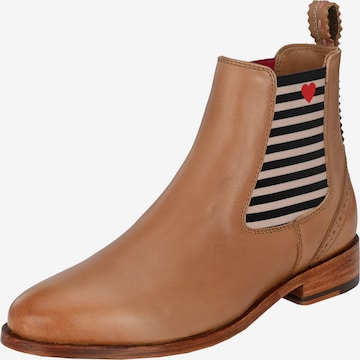 Crickit Chelsea boots 'Suvi' in Bruin: voorkant