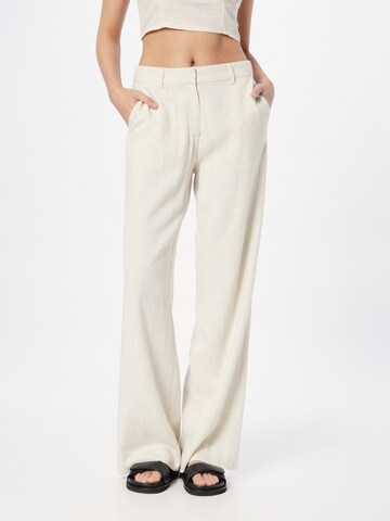 Wide Leg Pantalon NLY by Nelly en beige : devant