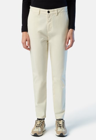 North Sails Regular Chino Pants in White: front