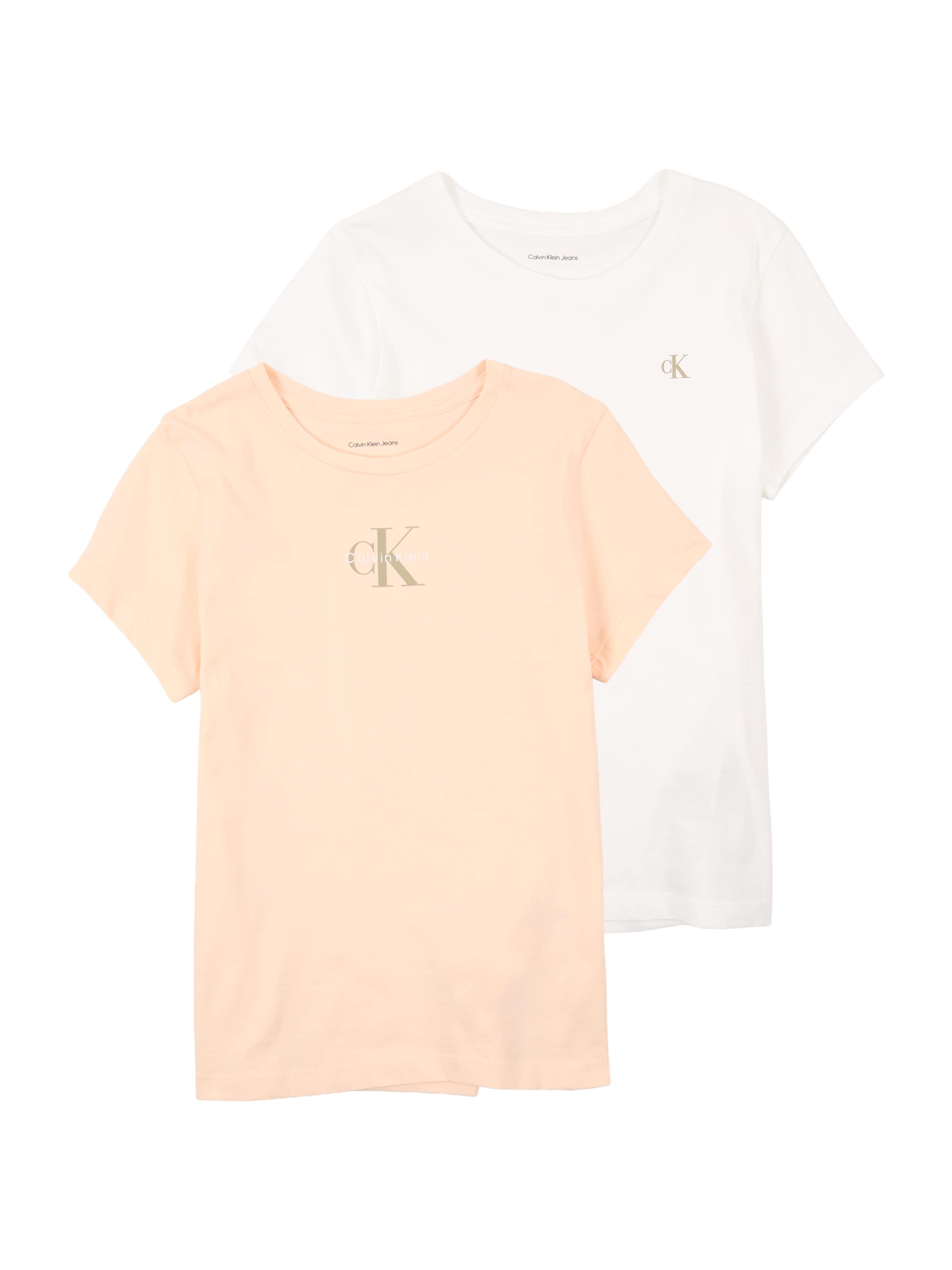 Calvin Klein Jeans T-shirt i vit: framsida