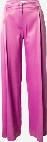 PATRIZIA PEPE - Pierna ancha Pantalón de pinzas en rosa: frente