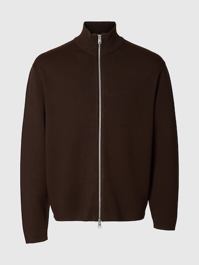 SELECTED Vestes en maille en L en marron, Vue avec produit