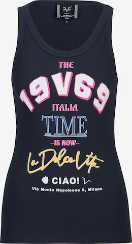 19V69 ITALIA Top 'Benicia Ciao' in Blauw: voorkant