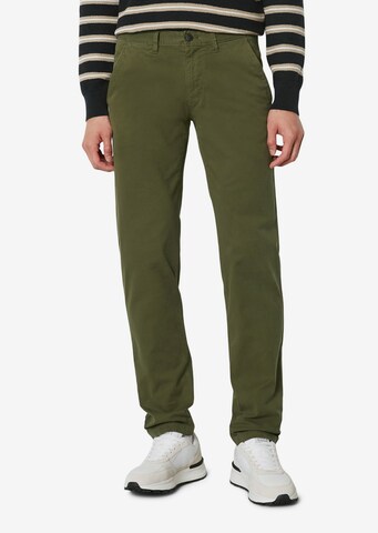 Marc O'Polo Regular Chino 'Stig' in Groen: voorkant