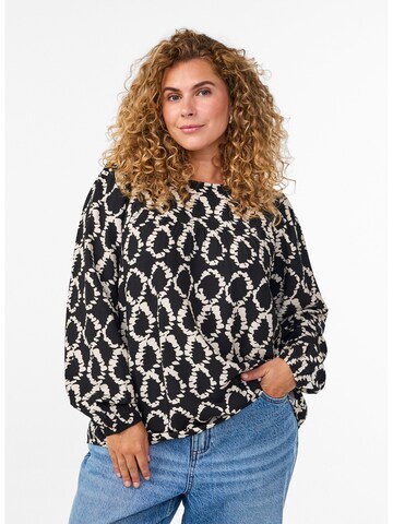 Zizzi - Blusa 'Vellen' en negro