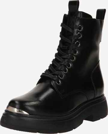 Bottines à lacets 'CAPMETAL' MJUS en noir : devant