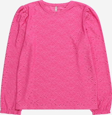 KIDS ONLY Shirt 'SMILLA' in Pink: predná strana