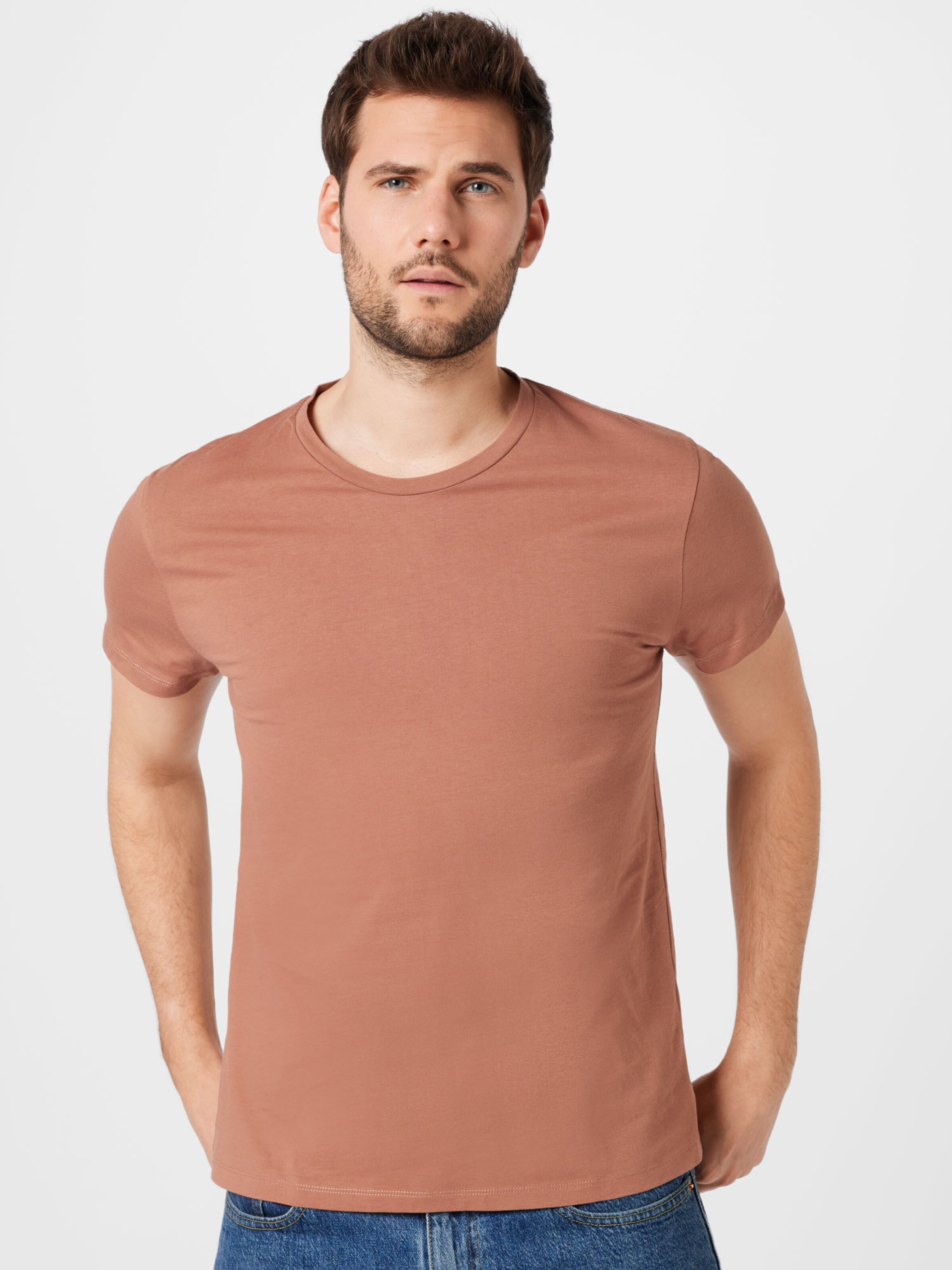 Männer Shirts Kauf Dich Glücklich T-Shirt in Sand - LO15744 Männer Shirts Kauf Dich Glücklich T-Shirt in Sand - LO15744
