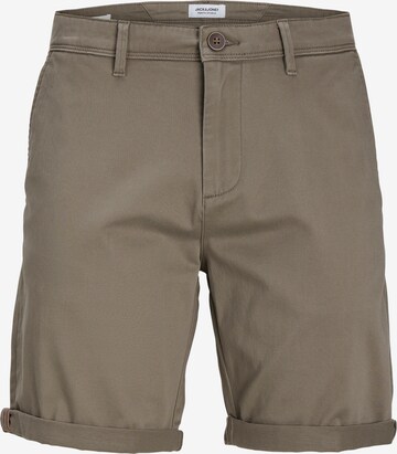 JACK & JONES Chino Pants 'Bowie' in Brown: front