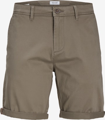 JACK & JONES - Calças chino 'Bowie' em castanho: frente