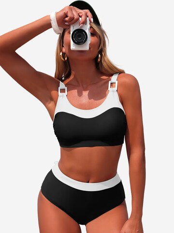 Magicshe Bralette Bikini in Black