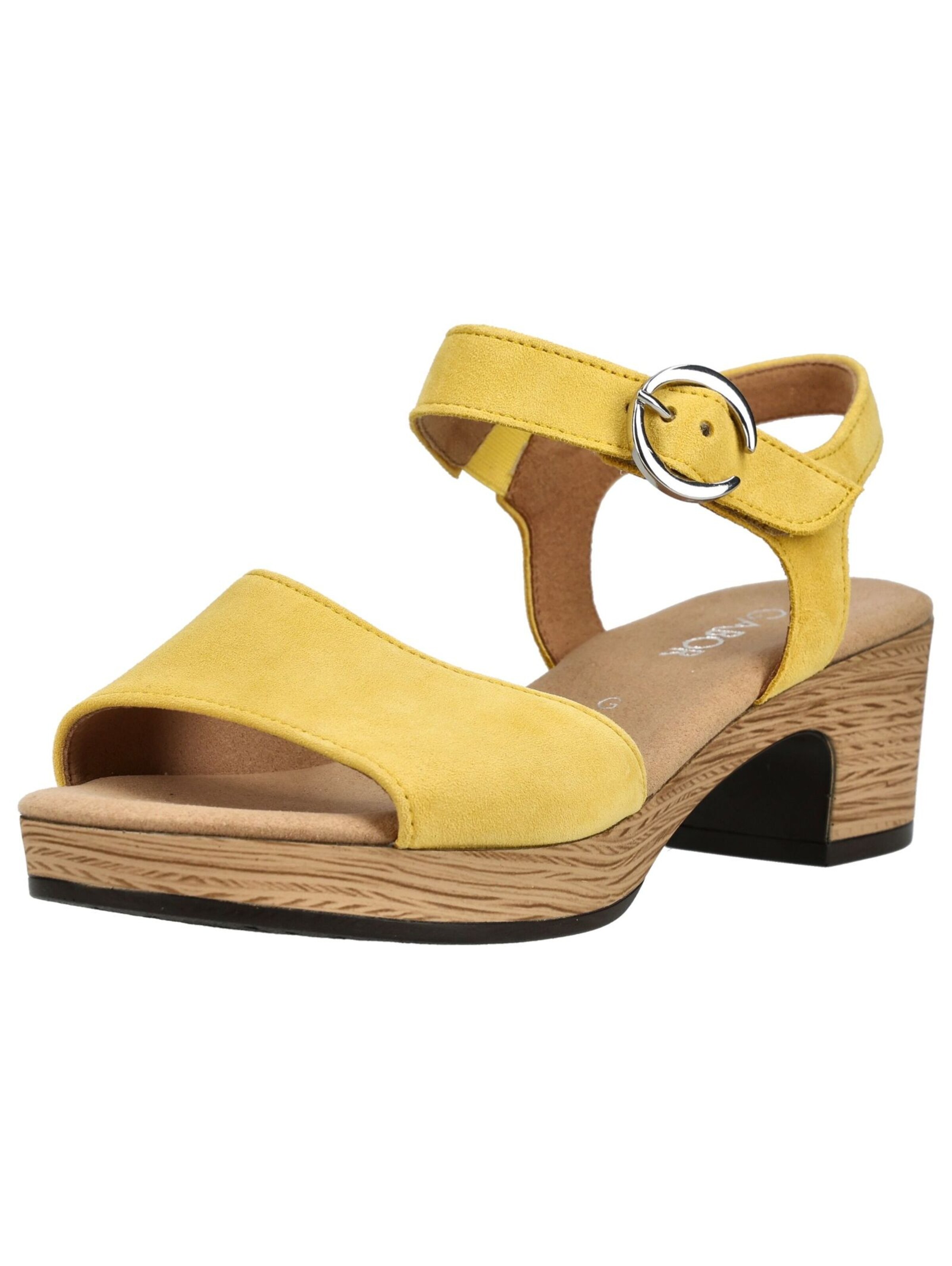 GABOR Sandaal in Geel: voorkant