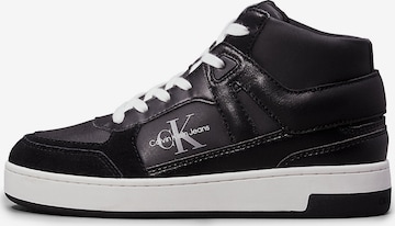 Calvin Klein Jeans High-Top Sneakers in Black: front