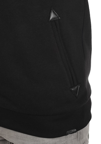 INDICODE JEANS Zip-Up Hoodie in Black