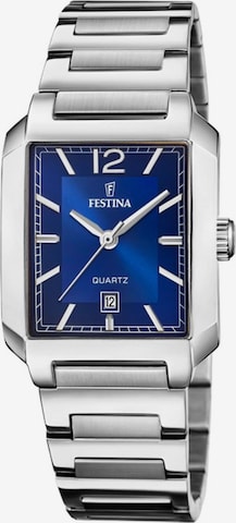 Montre à affichage analogique 'Festina - Watch On The Square - Quartz watch movement - Watch case width: 33 mm' FESTINA en bleu : devant