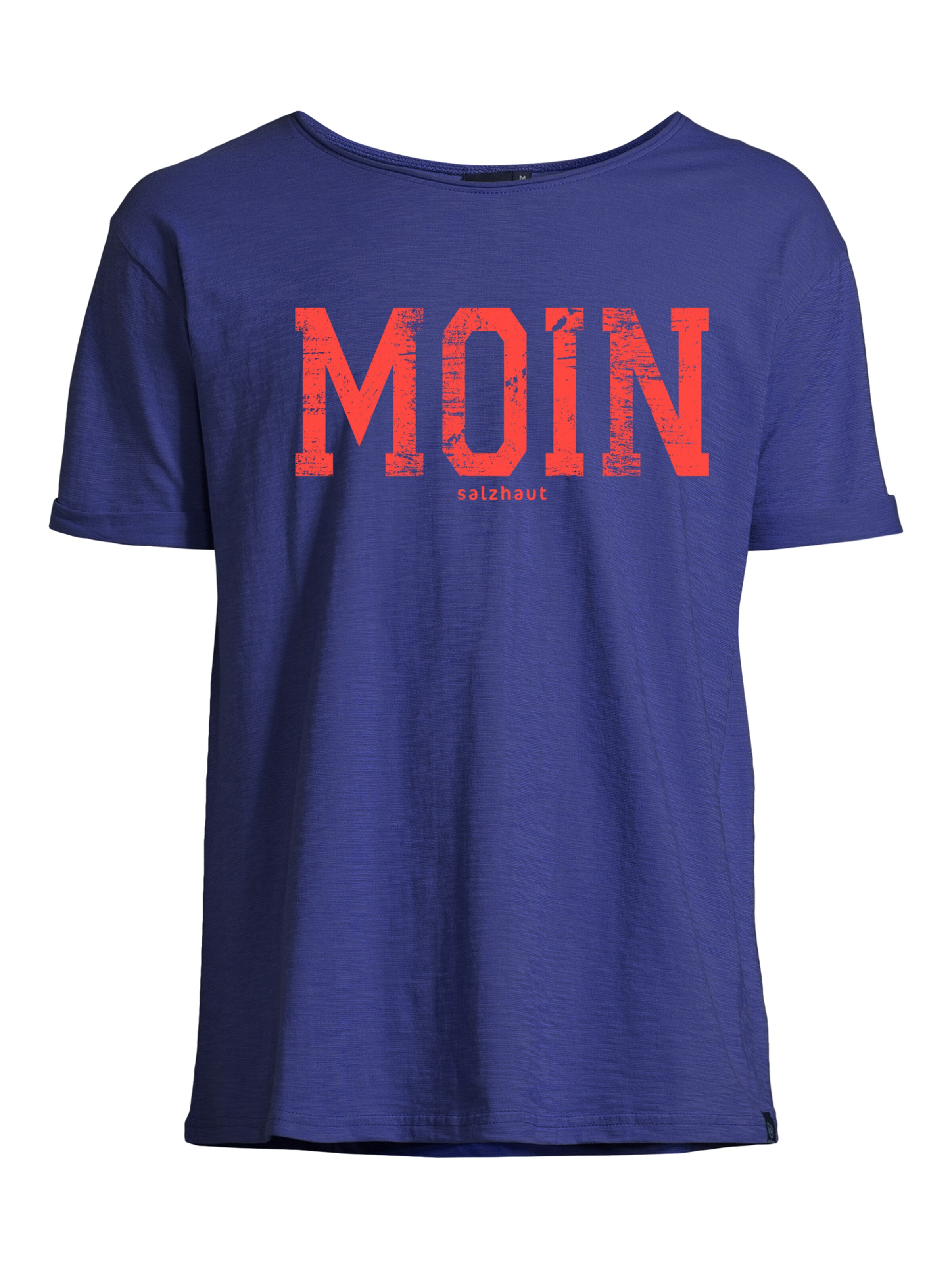 salzhaut T-Shirt 'Kimm - Moin' en indigo / rouge orangé, Vue avec produit
