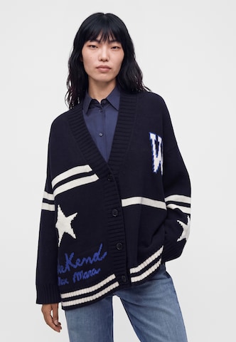 Weekend Max Mara Gebreid vest 'BELGIO' in Blauw: voorkant