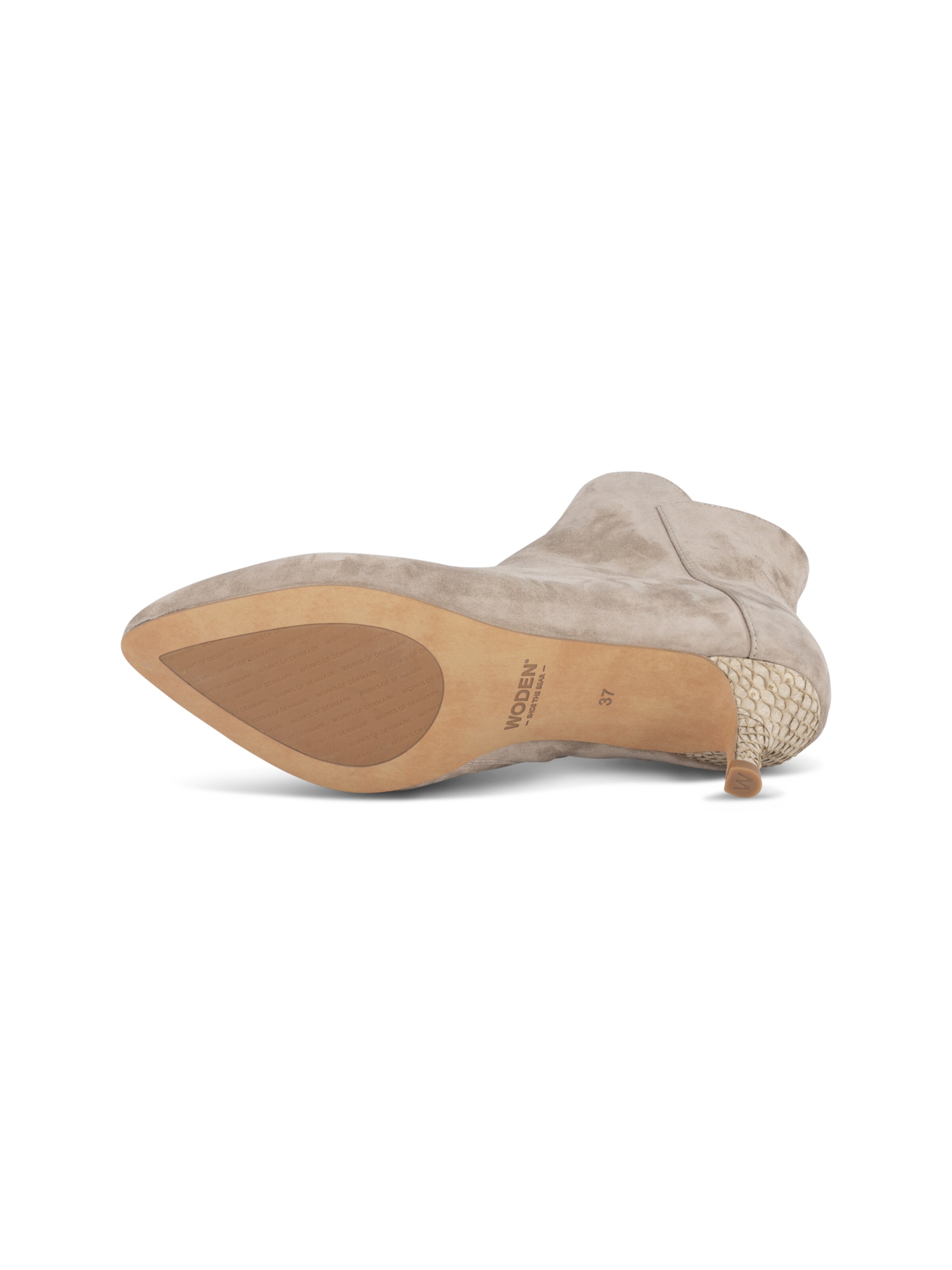 WODEN Ankelstøvler 'Saga Zip S' i grøn